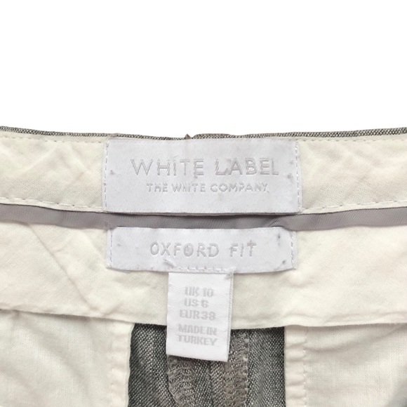The White Company Linen Blend Grey Trousers Size 6 - Picture 6 of 9